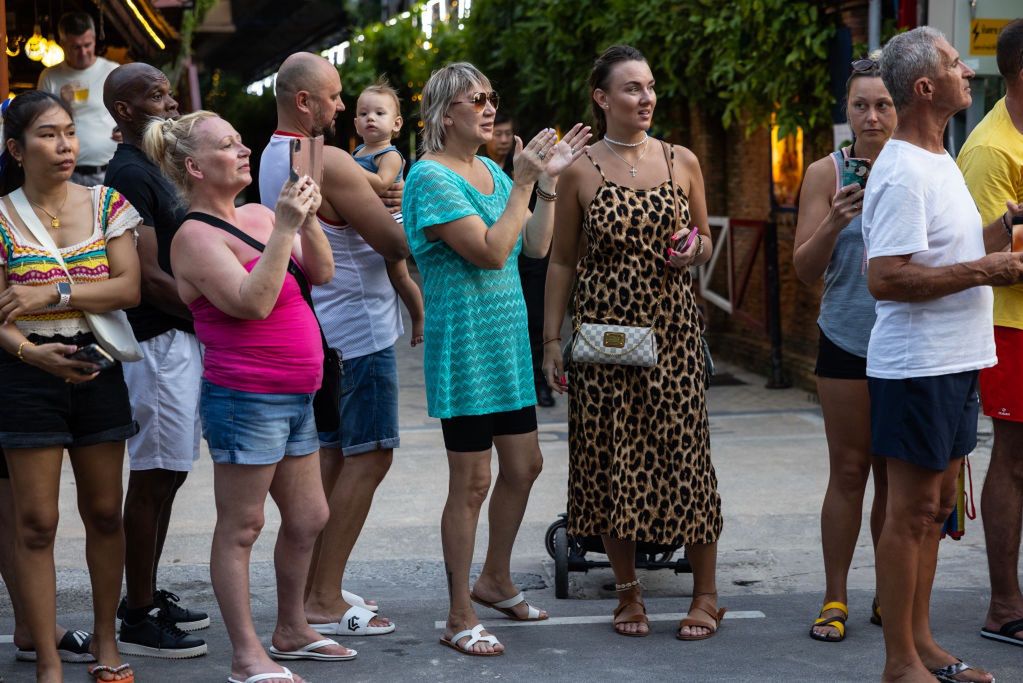 On the streets of Thailand, there is no shortage of tourists from Russia and Belarus.