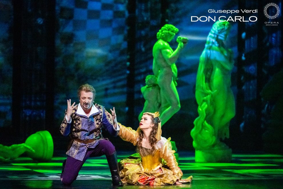 Norbert Ernst (Don Carlo) i Olena Tokar (Elisabetta) © Wojciech Palacz