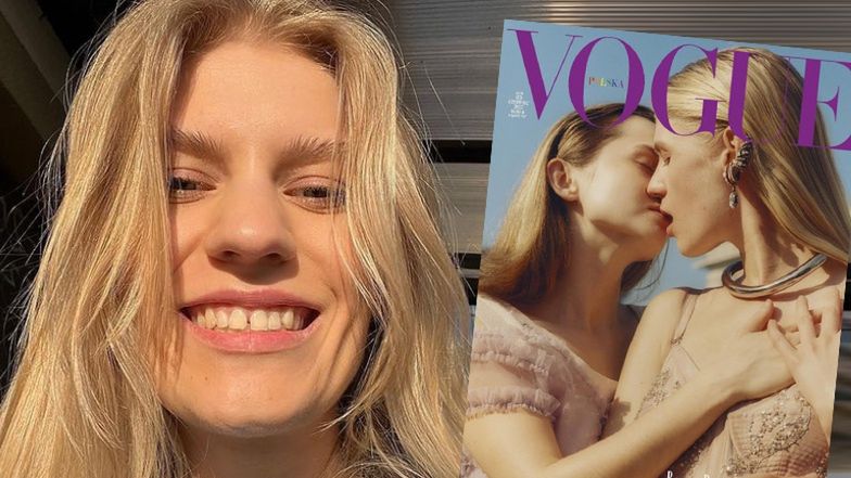 Julia Sobczyńska z "Top Model" CAŁUJE SIĘ Z NARZECZONĄ na okładce "Vogue'a"! (FOTO)