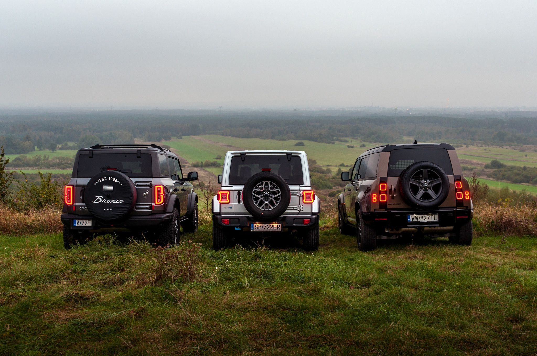 Defender, Bronco, Wrangler