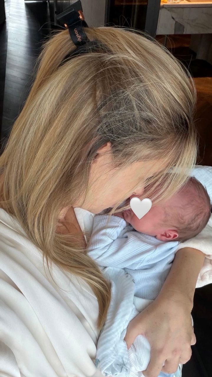 Izabela Janachowska z synkiem