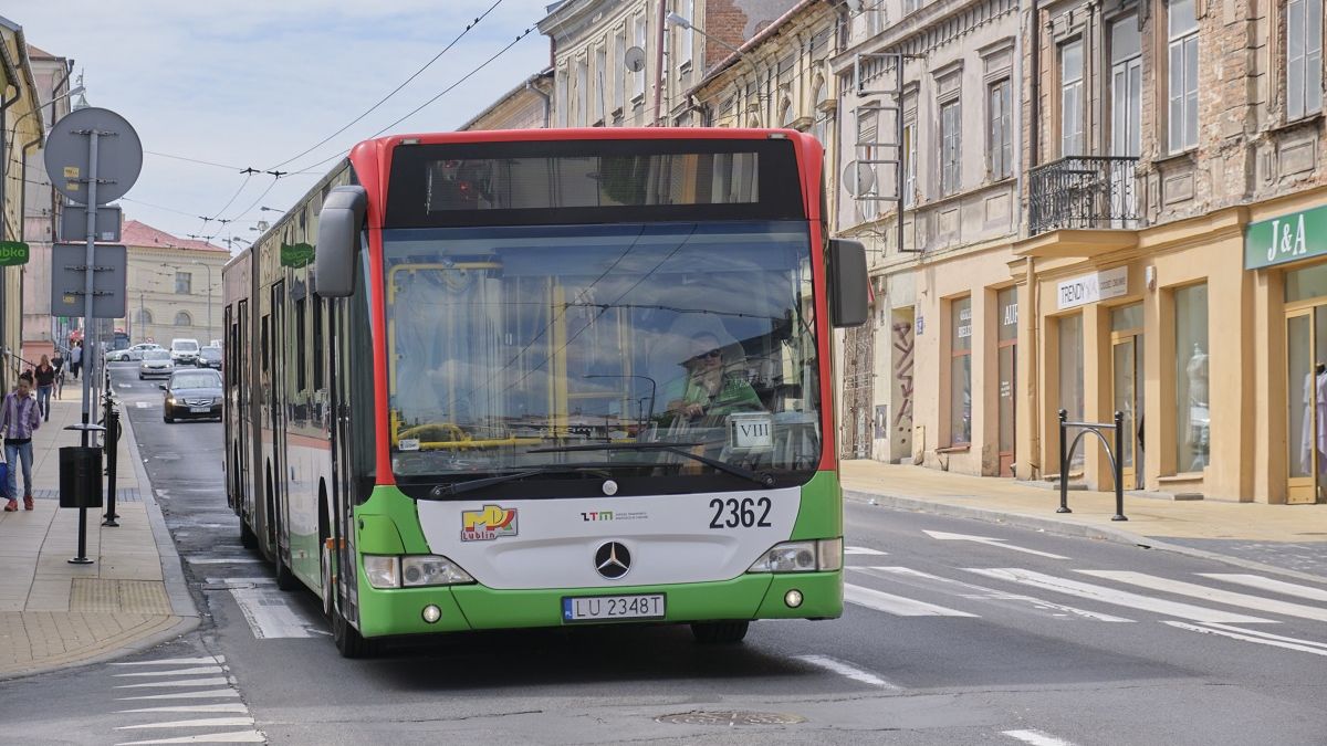 Autobus MPK Lublin na ul. Lubartowskiej