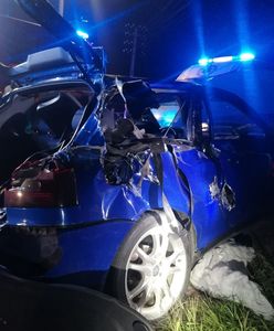 Pomorze. Audi zderzyło się z pociągiem