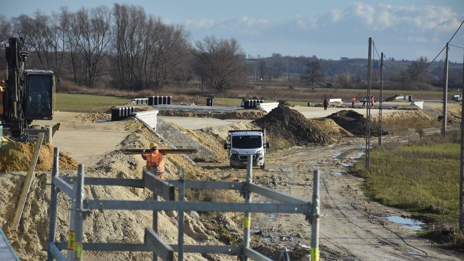 Trwa budowa II etapu obwodnicy Proszowic
