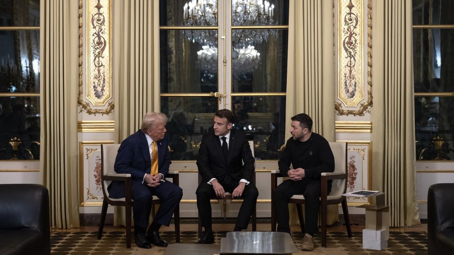 Spotkanie Trump, Macron, Zełenski w Paryżu 