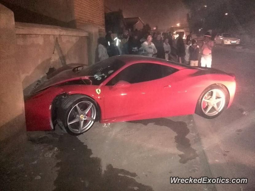 Ferrari rozbite po bójce 3
