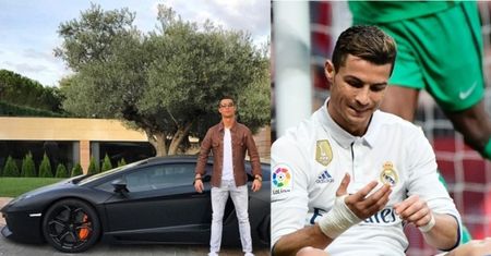 Ronaldo zostawił Lamborghini w kurorcie narciarskim, bo... bolał go nadgarstek!