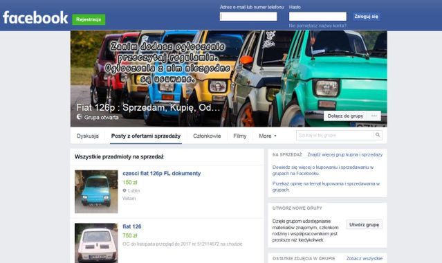 Teraz auto kupisz na Facebooku