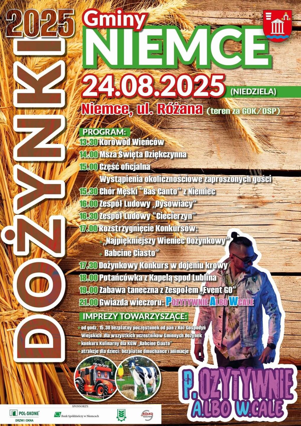 Dożynki Gminy Niemce 2025 - plakat