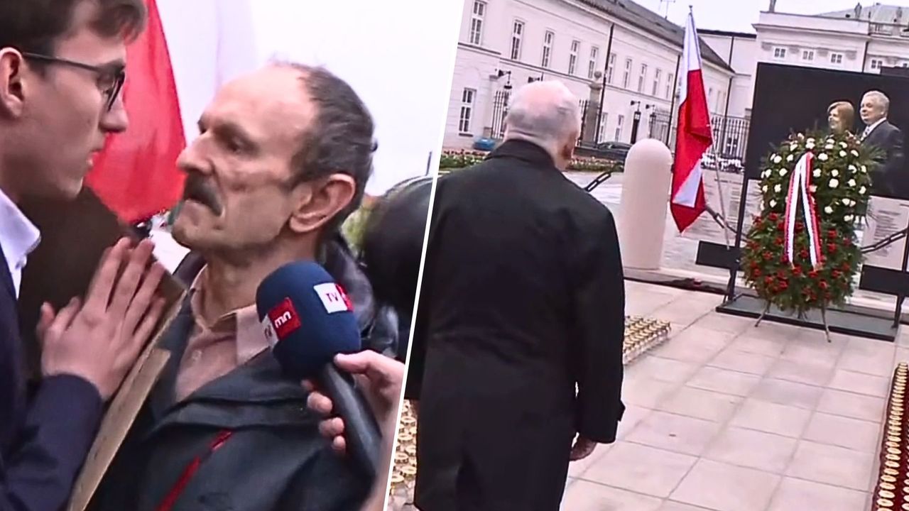 Nerwy na 14. rocznicy katastrofy smoleńskiej. Nagranie z incydentu przed pomnikiem