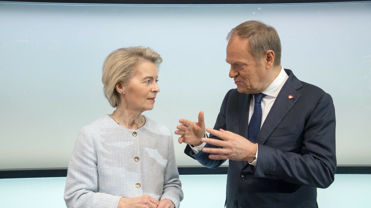 Spotkanie premiera Donalda Tuska z Kolegium Komisarzy UE w Gda?sku
07.02.2025 Gdansk Europejskie Centrum Solidarnosci Spotkanie premiera Donalda Tuska z Kolegium Komisarzy UE
Fot. Wojciech Strozyk/REPORTER
N/z: Ursula von der Leyen, Donald Tusk
Wojciech Strozyk/REPORTER