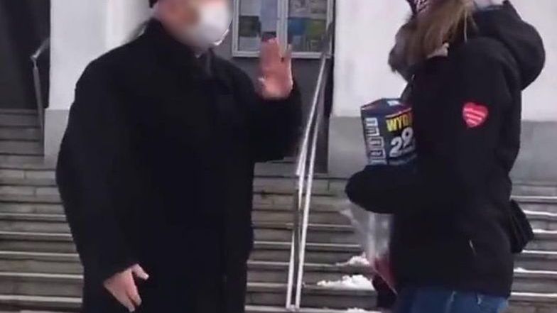 Incydent pod kościołem w Krakowie