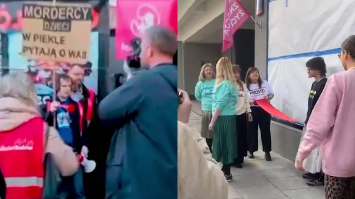 Zamieszanie na proteście