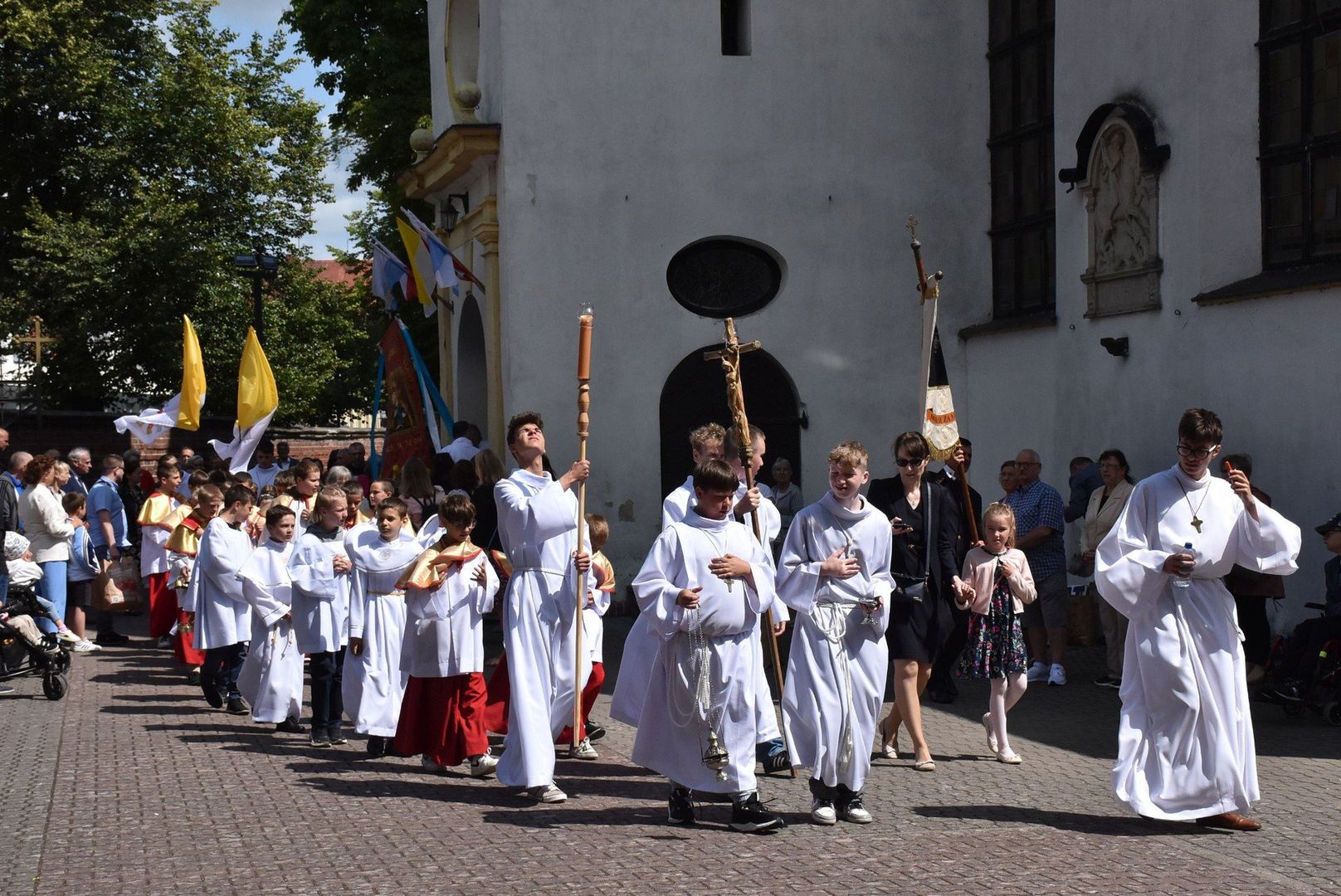 Procesja Bożego Ciała w centrum Malborka