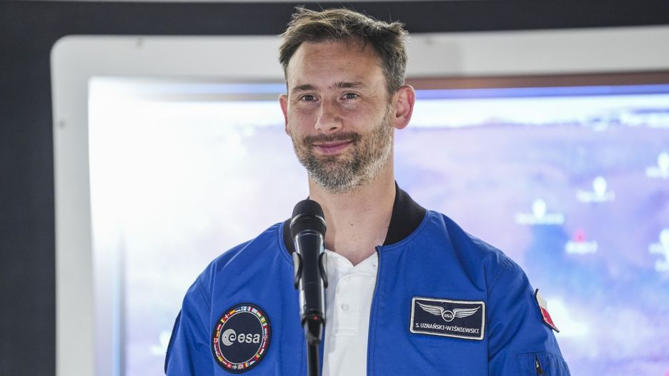 06.10.2025 TORUN PLANETARIUM KONFERENCJA PRASOWA Z ASTRONAUTA SLAWOSZEM UZNANSKIM-WISNIEWSKIM
 SLAWOSZ UZNANSKI-WISNIEWSKI UZNANSKI WISNIEWSKI ATRONAUTA PLANETARIUM FOT. GRZEGORZ OLKOWSKI / POLSKA PRESS