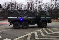 Warszawa. Ewakuacja na Woli. Niewybuch na budowie