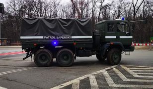 Warszawa. Ewakuacja na Woli. Niewybuch na budowie