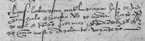 Wpis na liście płac z wyprawy Ferdynanda Magellana