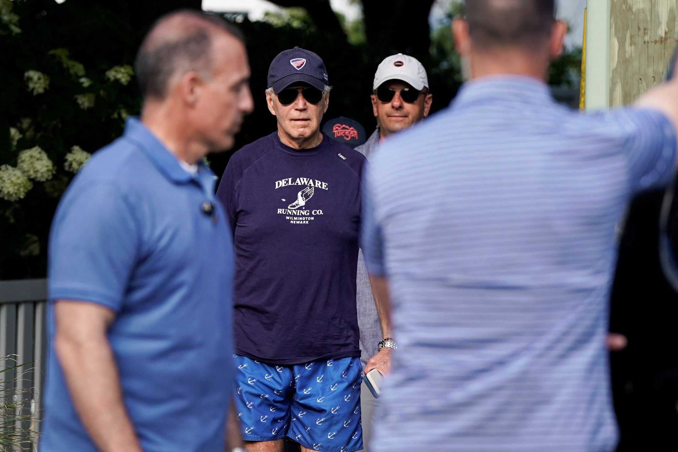 Joe Biden na plaży z Jill Biden