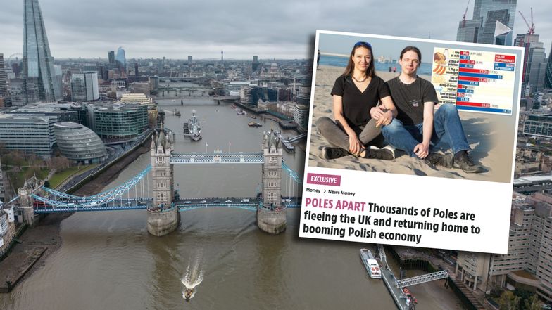 Polacy masowo opuszczają Wielką Brytanię? Polonia kpi z tabloidu