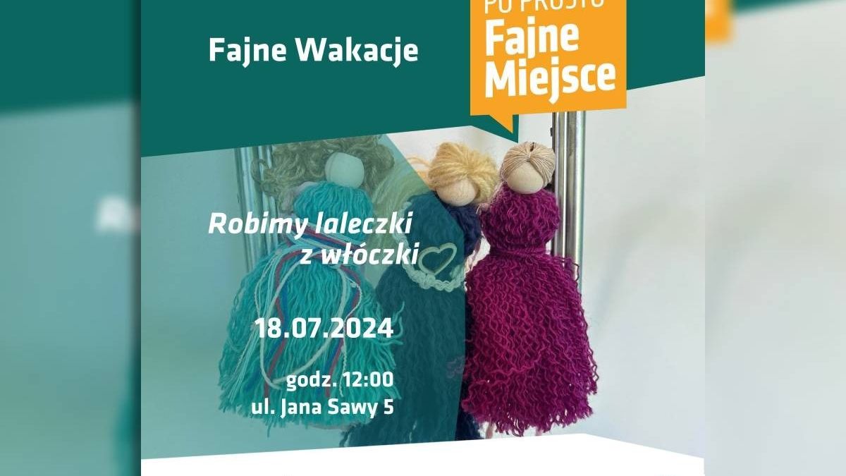 grafika laleczki z włóczki