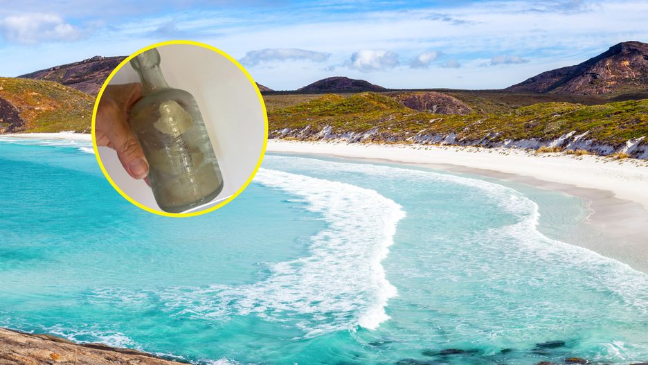 Butelka została odnaleziona po ponad wieku 