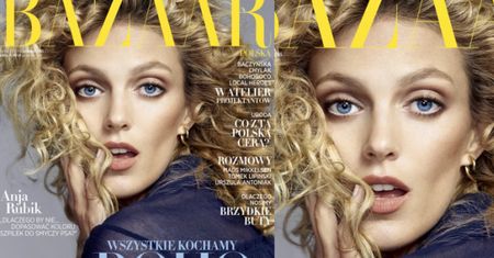 Anja Rubik jako "Kim Basinger" na okładce "Harper's Bazaar"!