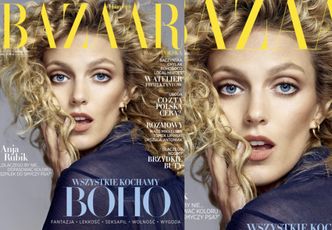 Anja Rubik jako "Kim Basinger" na okładce "Harper's Bazaar"!