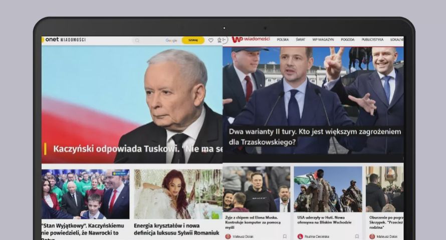Onet i o2.pl zyskały najwięcej w informacjach i publicystyce. Interia ze spadkiem