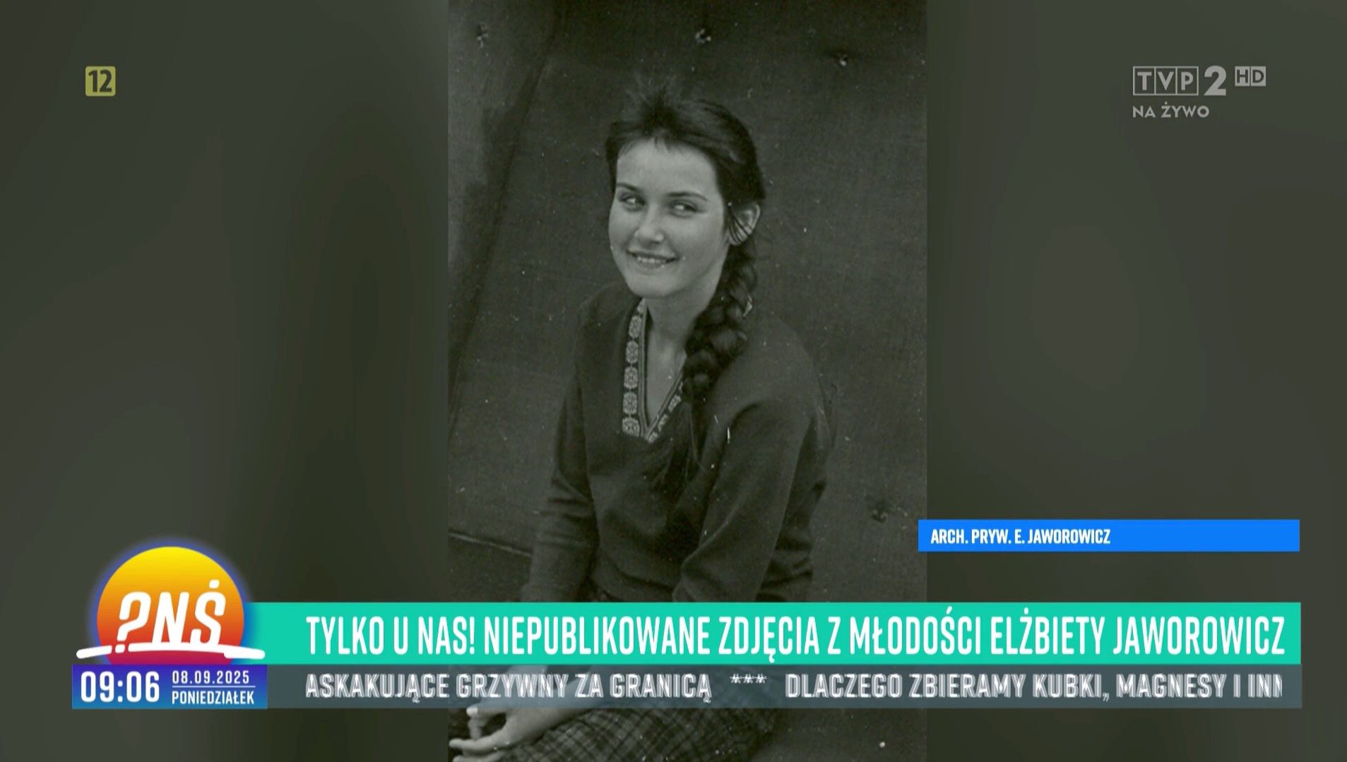 Stare zdjęcie Elżbiety Jaworowicz