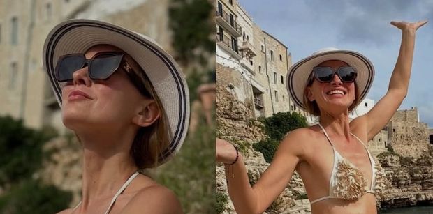 41-letnia Joanna Moro ŻEGNA LATO w BIKINI. Pochwaliła się fotkami z wypadu do Włoch (FOTO)