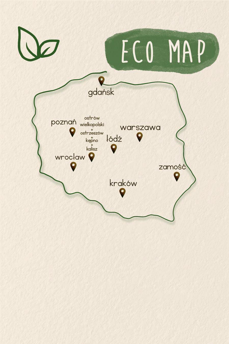 mapa eko sklepów