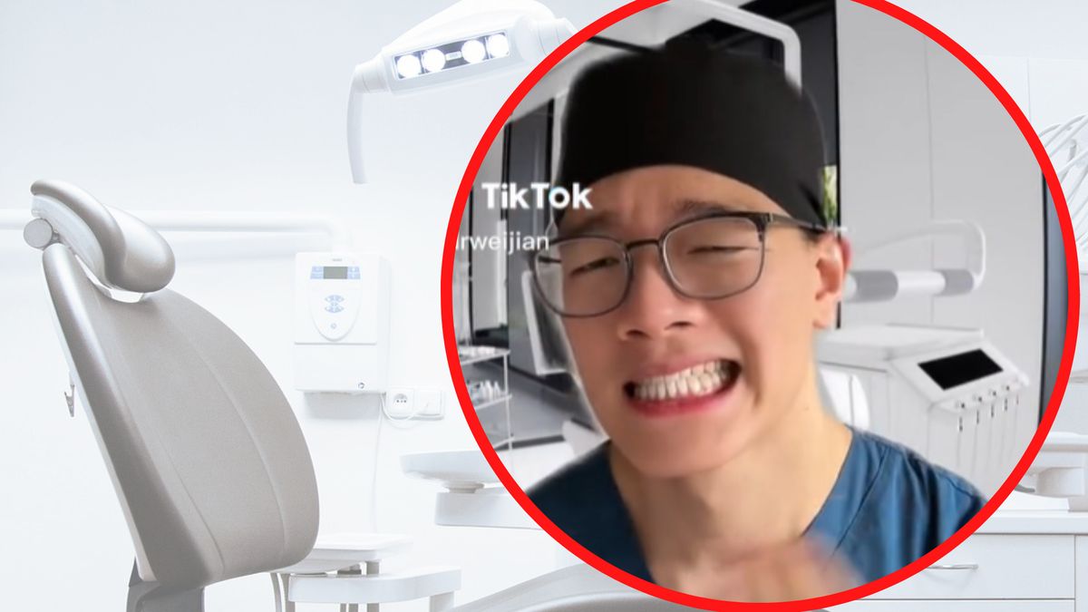 Dentysta jest bardzo aktywny na TikToku. 