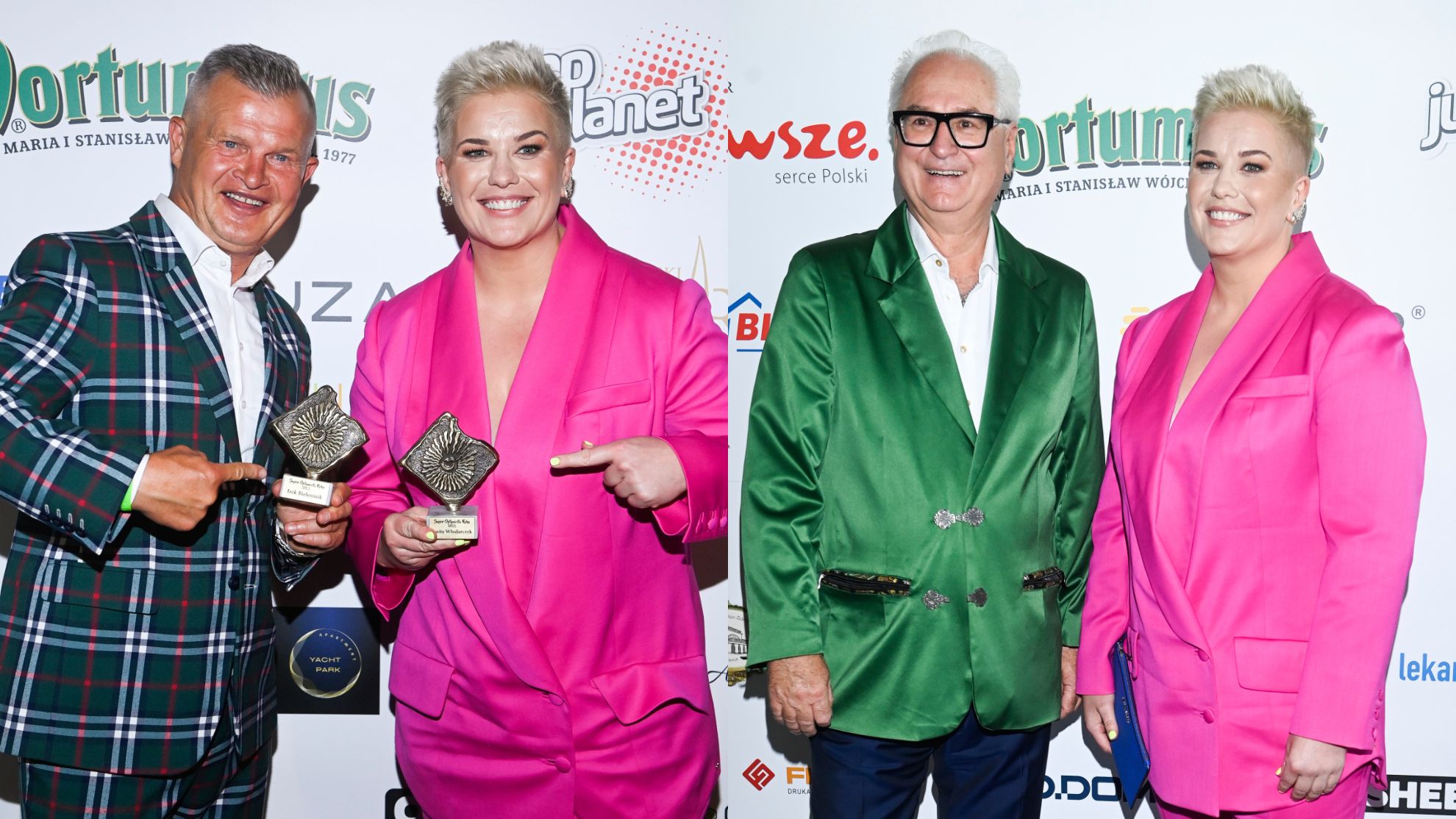 Anita Włodarczyk oraz Ireneusz Bieleninik i Mariusz Pujszo