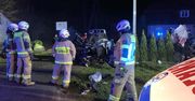 Auto było w dwóch częściach. Kierowca zginął na miejscu