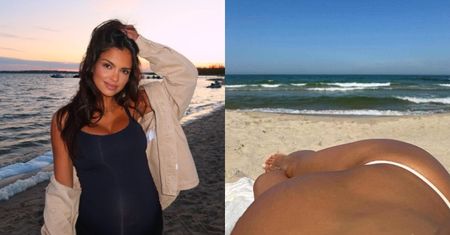 Klaudia El Dursi smaży się na plaży PO TERMINIE porodu. "Być może i dość odważnie"