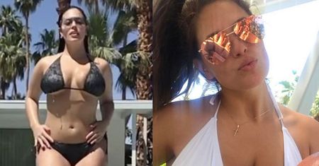 Ashley Graham w bikini wychodzi z basenu! "Prawdziwa bogini Coachella" (FOTO)