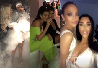 Paris Hilton, Jennifer Lopez i Sofia Richie bawią się na Wigilii u Kim Kardashian (ZDJĘCIA)