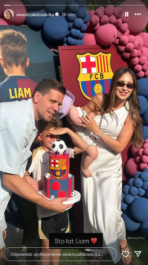 Huczna impreza u Szczęsnych