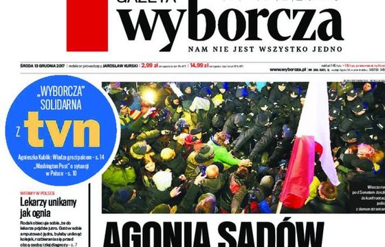 HFPC: kara KRRiT dla TVN24 to poważna ingerencja w wolność słowa. „Gazeta Wyborcza” solidaryzuje się z TVN