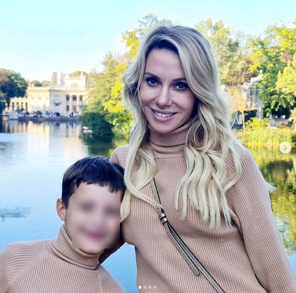 Małgorzata Opczowska z synem