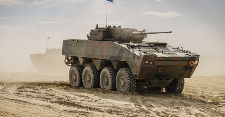 Rosomaki w Ukrainie. To pierwsze nagranie pokazujące taką kolumnę