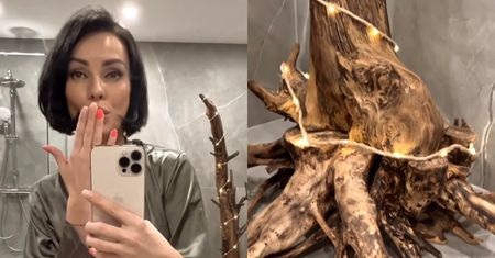 Dorota Gardias chwali się ogromnym konarem w wyremontowanej łazience. Fani podzieleni: "Mało przytulnie" vs. "Magicznie"
