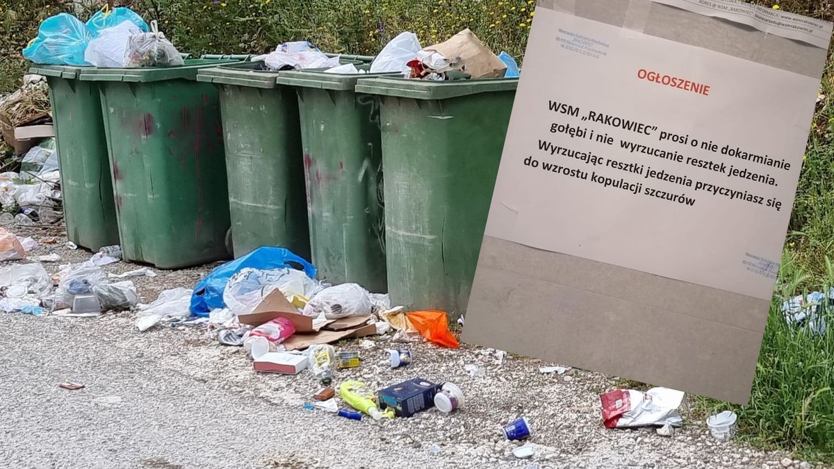 Ogłoszenie takiej treści zawisło na jednym z bloków