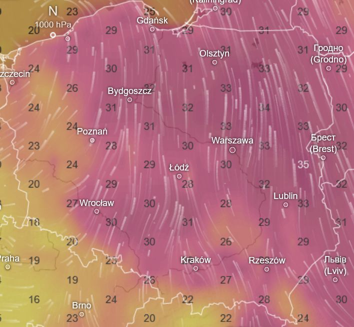 Pogoda w sobotę 30 sierpnia