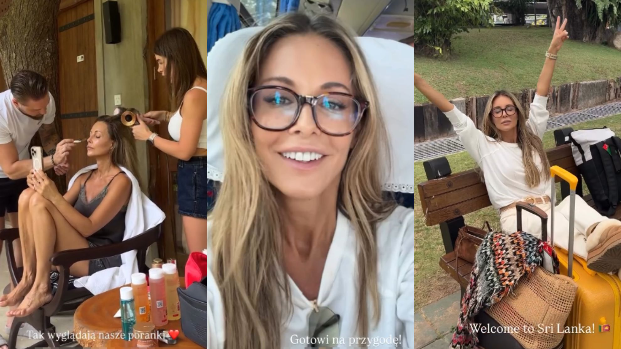 Małgorzata Rozenek pozdrawia ze Sri Lanki