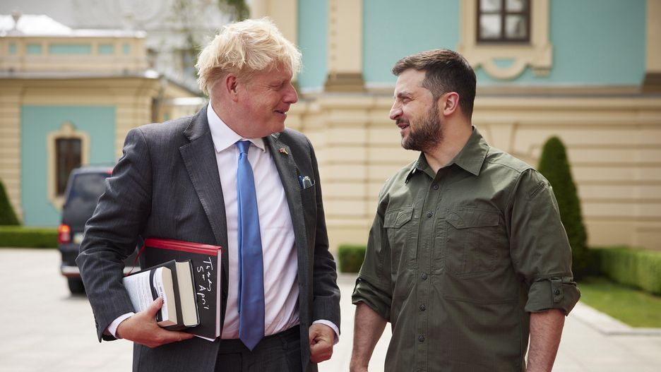 Boris Johnson w Ukrainie. Drugi raz spotkał się z Wołodymyrem Zełenskim