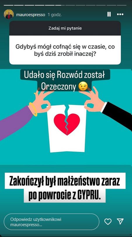 Piotr ze "Ślubu" skomentował rozwód z Agatą