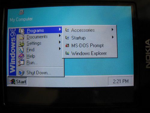 Windows 98 na Nokii N95
