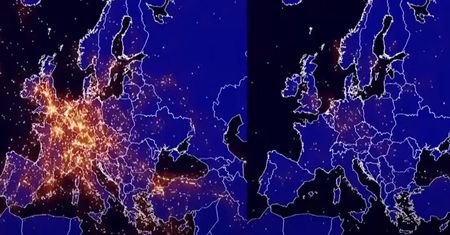Nagranie wprawia w osłupienie. Pokazali, jak koronawirus wpłynął na globalny ruch lotniczy
